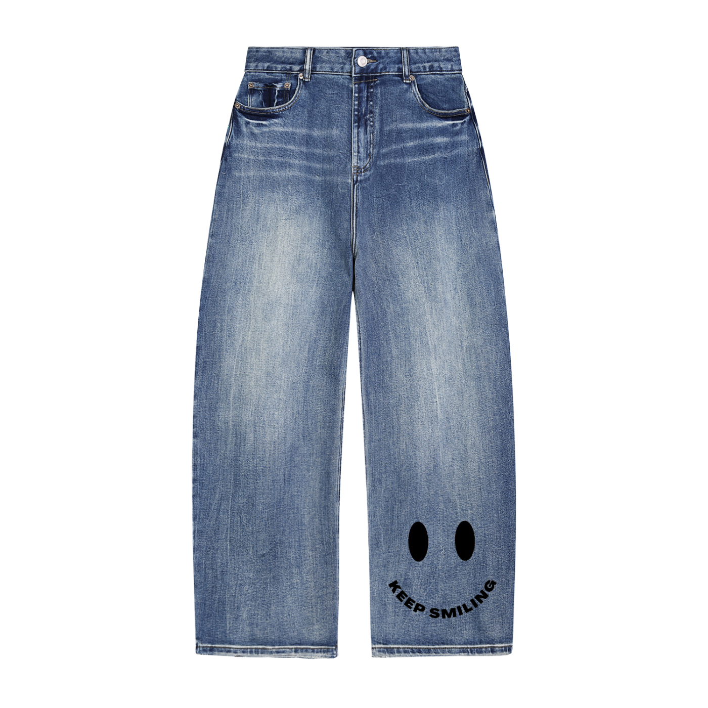 Sun Fade Heavyweight Denim Jeans